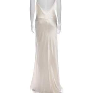 Michelle Mason 100% silk gown brand new with tags